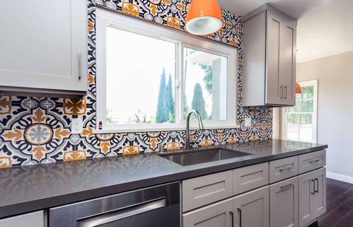 bright colorful kitchen
